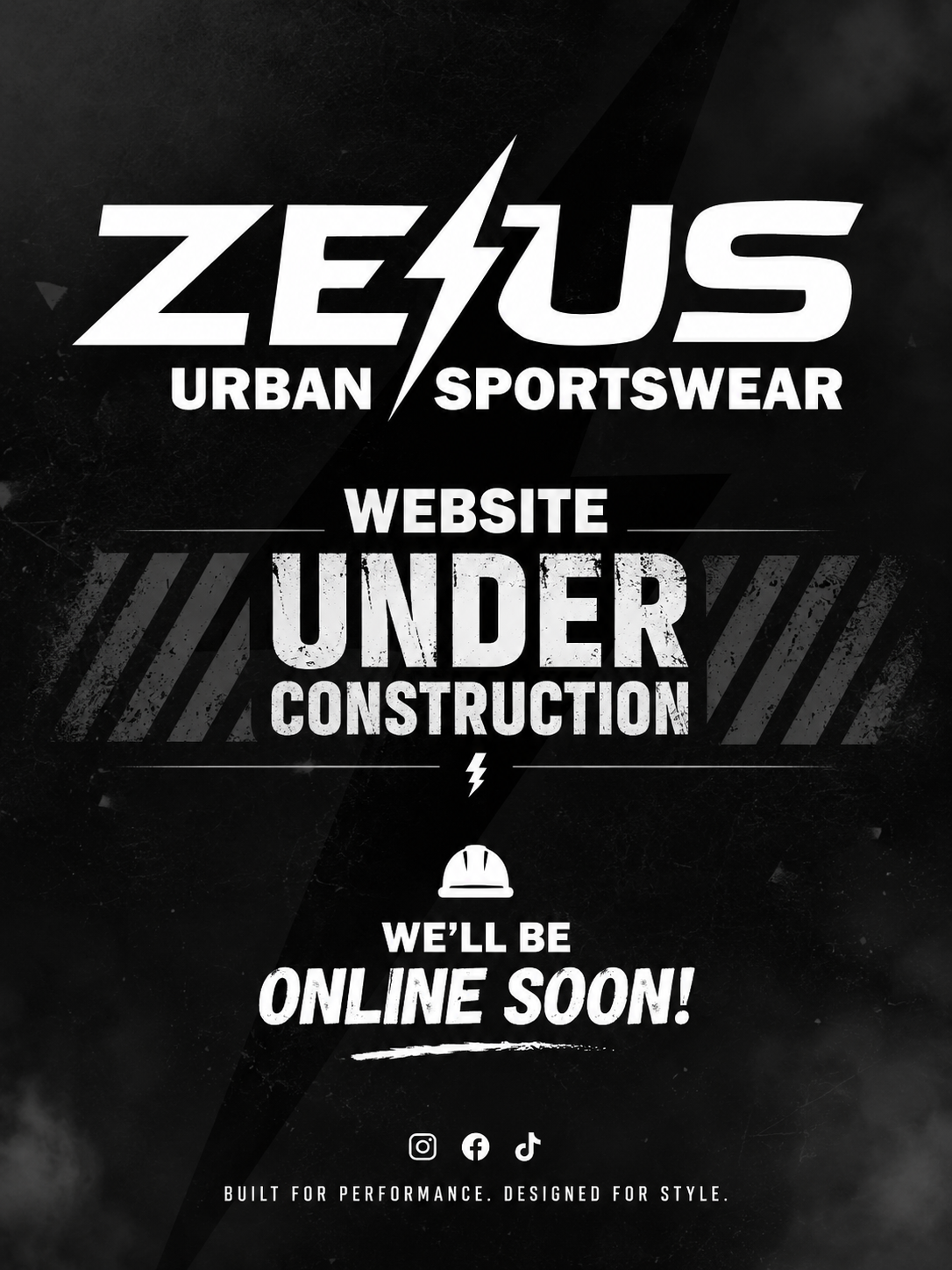 ZEUS Urban Sportswear - Website Under Construction